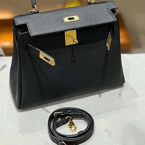 Black kelly bag